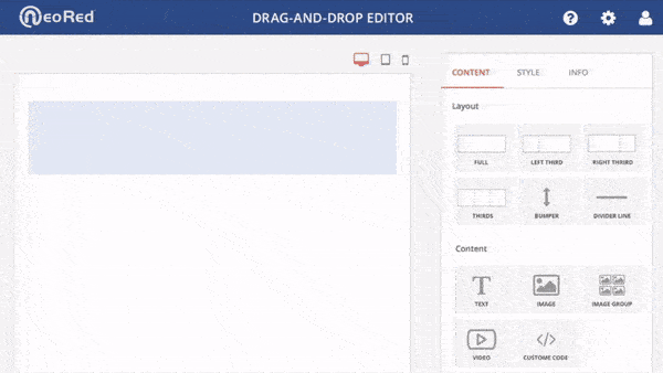 Editor Drag and Drop